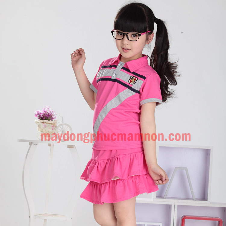 Đồng phục mầm non bé gái | Dong phuc mam non be gai